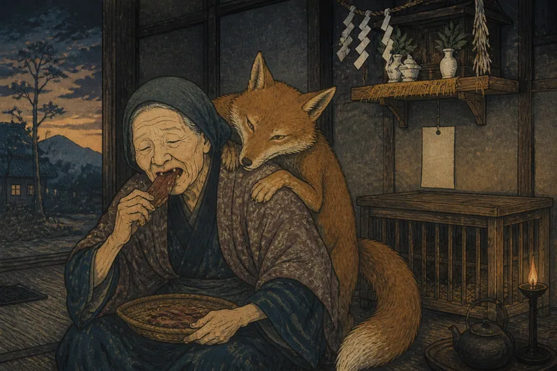川崎の落ちにくいオサキ狐のイメージ挿絵