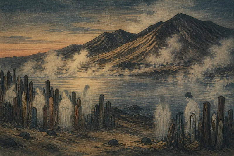 死者が必ず訪れる恐山のイメージ挿絵