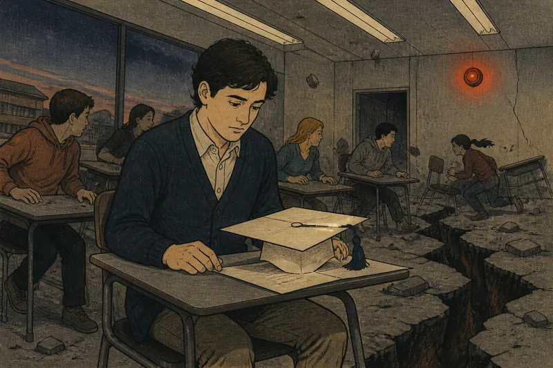 大惨事による自動合格のイメージ挿絵