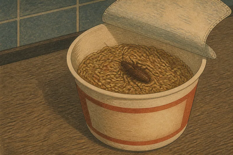 ペヤング異物混入騒動のイメージ挿絵