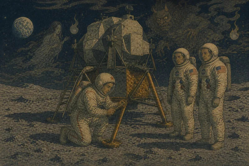 アポロ11号を助けたソ連宇宙飛行士のイメージ挿絵
