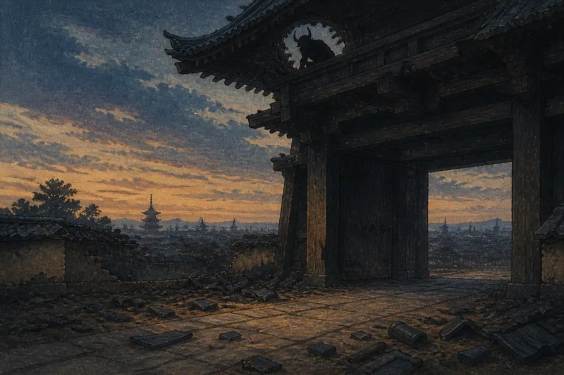 羅城門の鬼のイメージ挿絵