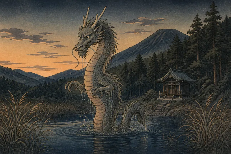 金峯山権現の龍のイメージ挿絵