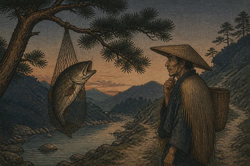 竹田の声を返す淵の魚のイメージ挿絵