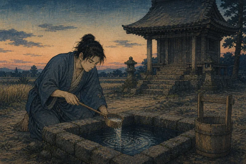 孝子の酒井戸のイメージ挿絵