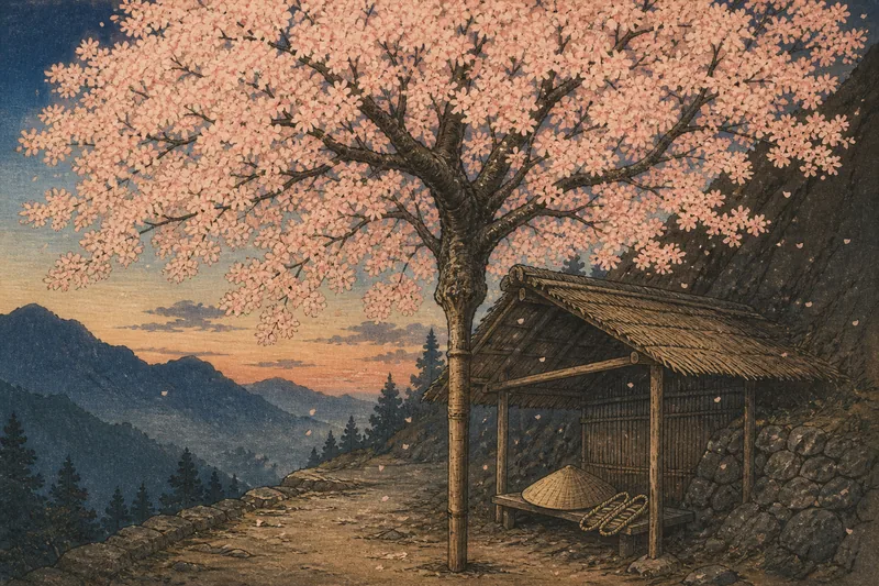 浪江の墨染め桜の杖のイメージ挿絵