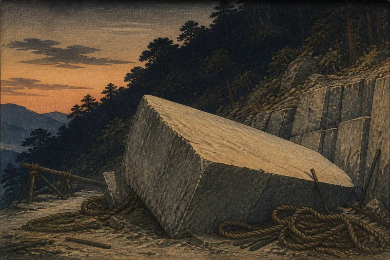 三四郎岩のイメージ挿絵