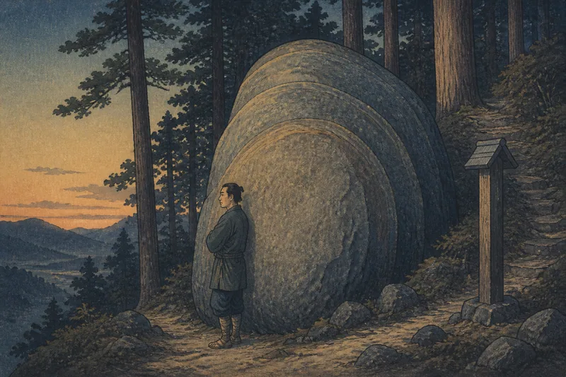 竹田の倉木山で育つ石のイメージ挿絵