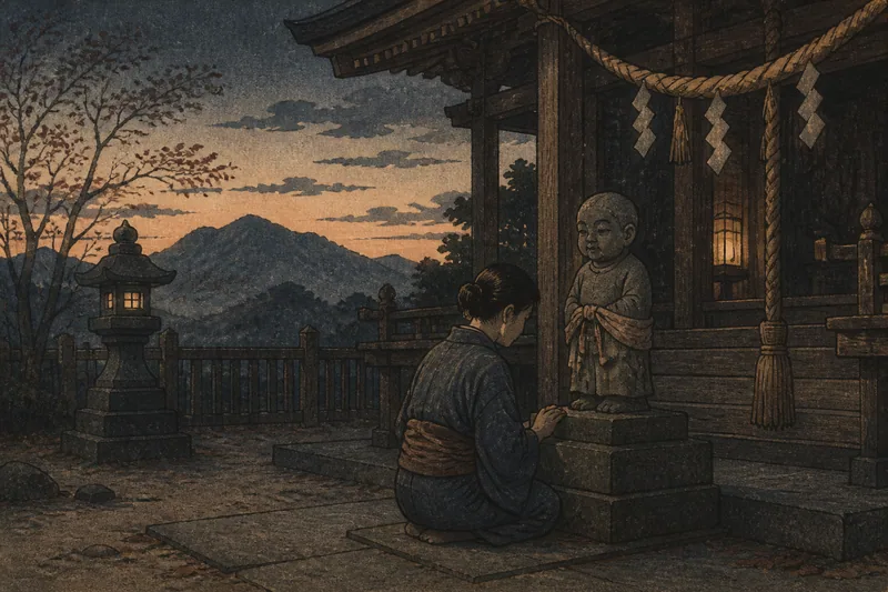 胸形大明神の石像のイメージ挿絵