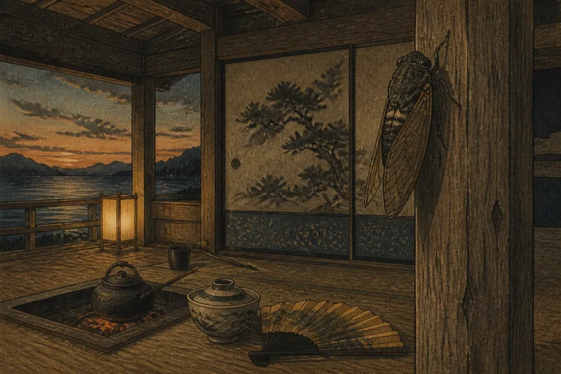 唐津の秀吉に叱られた蝉のイメージ挿絵