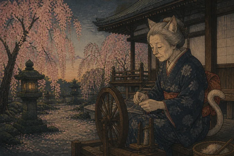 枝垂れ桜のイメージ挿絵