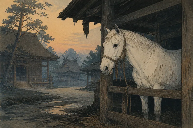 下賀茂の神馬のイメージ挿絵