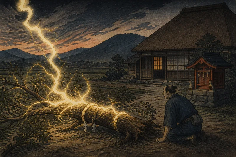 鎌倉の神木祟りのイメージ挿絵
