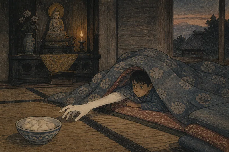 死人が団子を食べるのイメージ挿絵