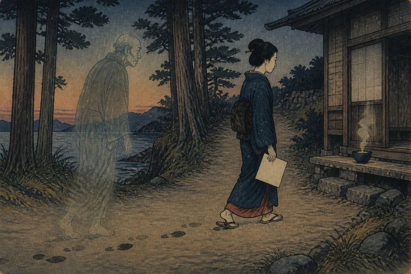 死人の霊の足音のイメージ挿絵