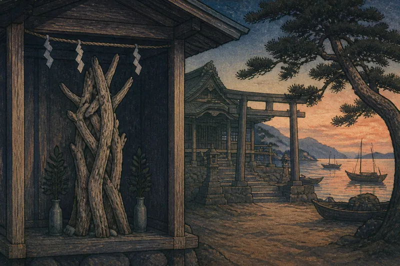 寄木の神体のイメージ挿絵