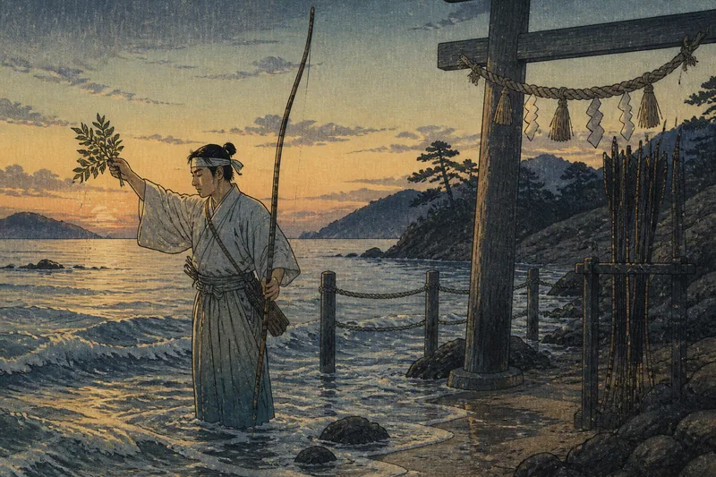 呉市の弓祭潮垢離の女人忌みのイメージ挿絵