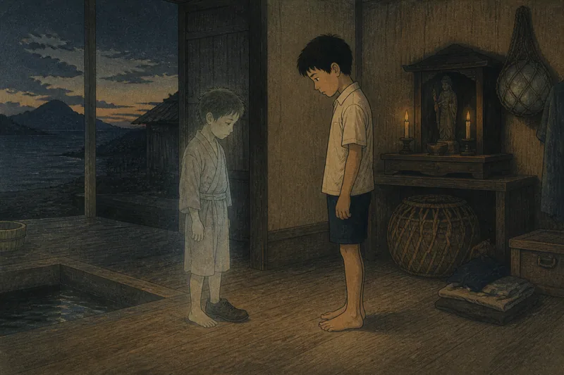 萩の拾わぬ靴に憑く死霊のイメージ挿絵