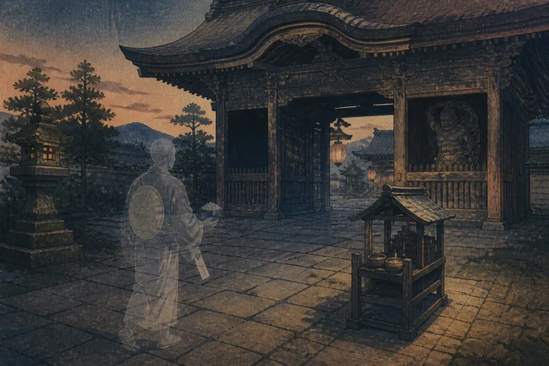 善光寺参りをする死者のイメージ挿絵