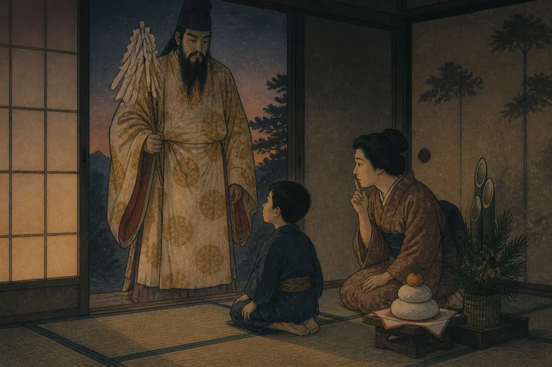 正月の神様のイメージ挿絵