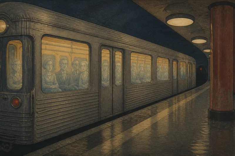 ストックホルムの銀の電車のイメージ挿絵