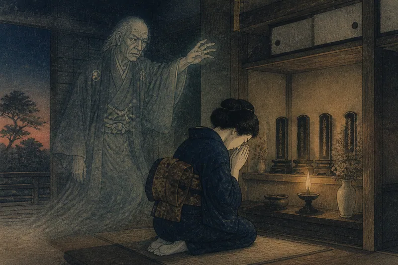 祖先のたたりのイメージ挿絵