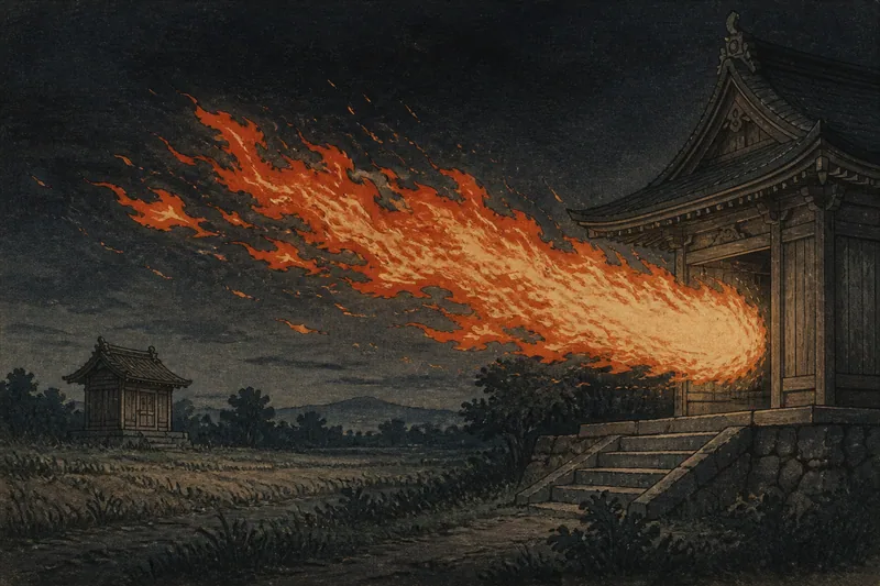 杉生の大火のイメージ挿絵