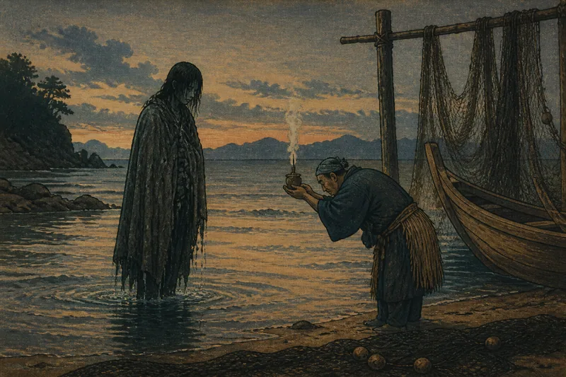 水死体の祟りと大漁のイメージ挿絵