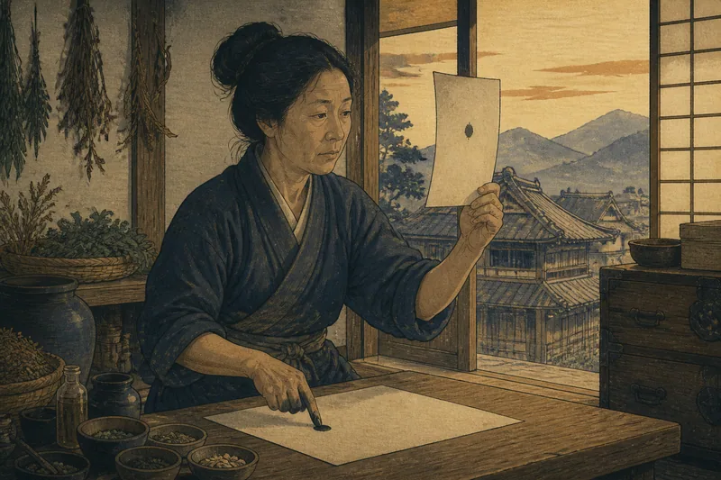 墨色を見る人のイメージ挿絵