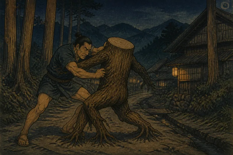 相撲を取る男のイメージ挿絵