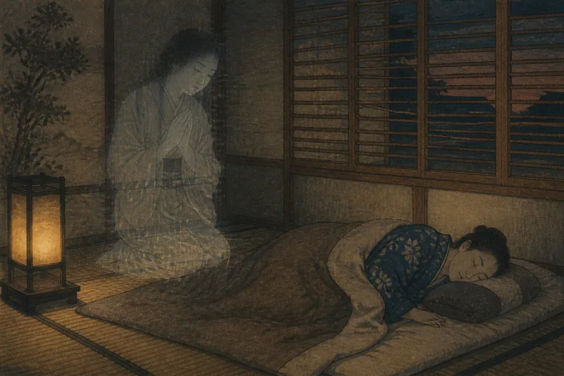 妹の夢に現れた女の魂のイメージ挿絵