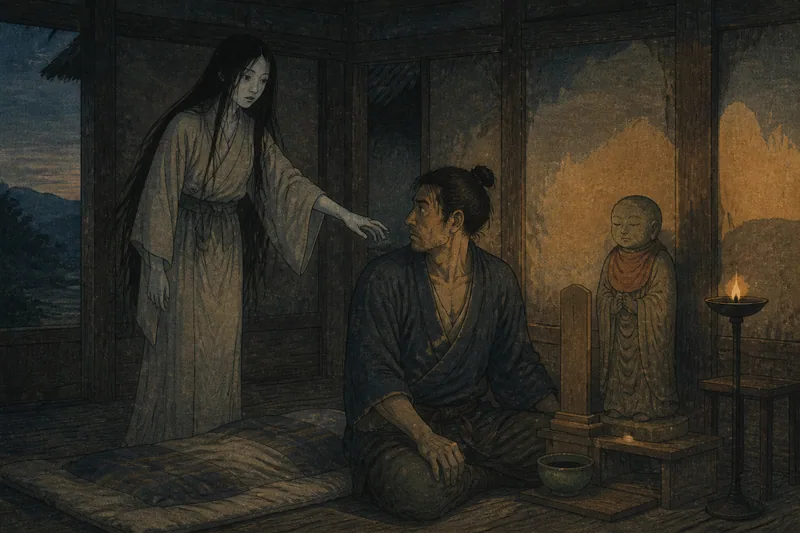 溜水長者の下女の祟りのイメージ挿絵
