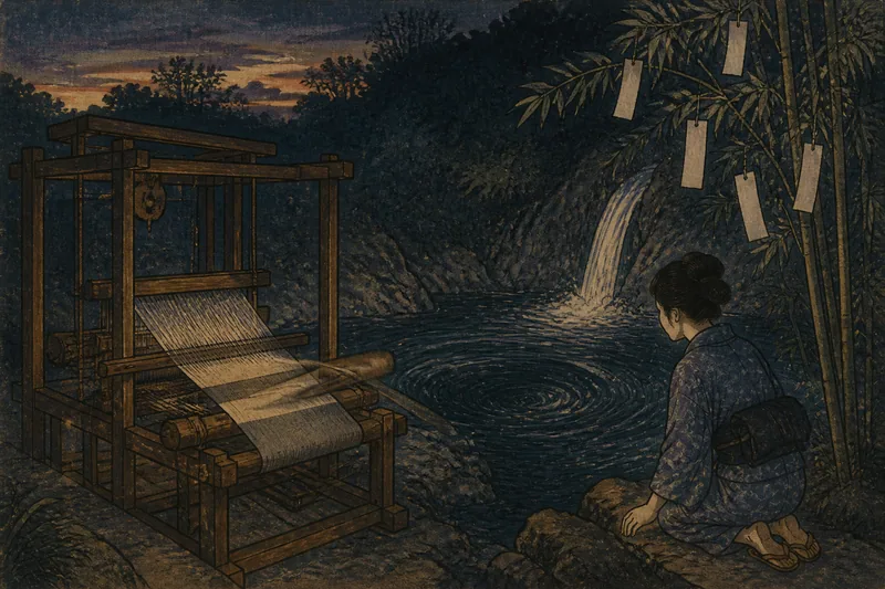 七夕さまの機織りの音のイメージ挿絵