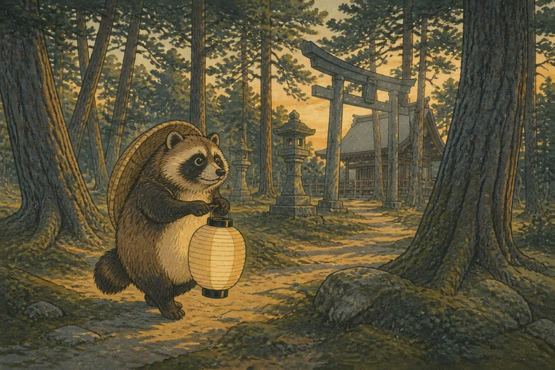 狸のイメージ挿絵