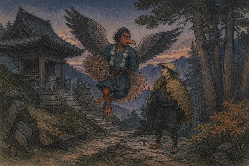 西予の天狗入山禁忌の日のイメージ挿絵