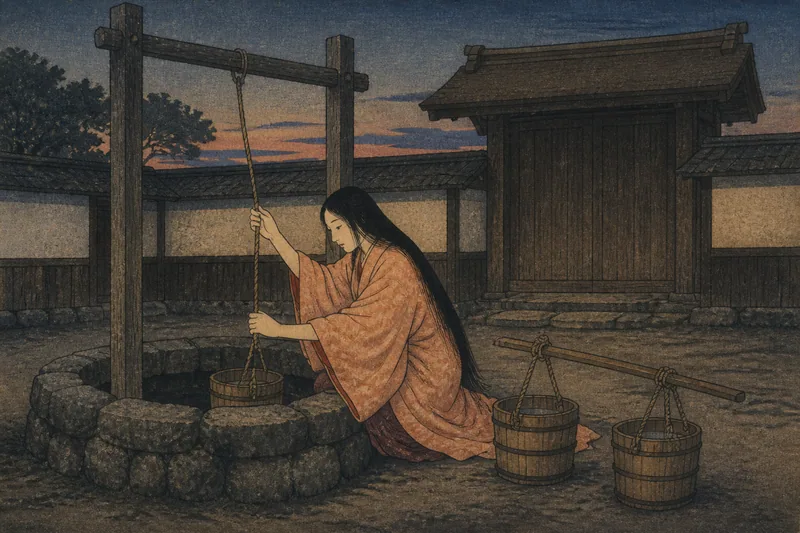 照手姫の水汲み井戸のイメージ挿絵