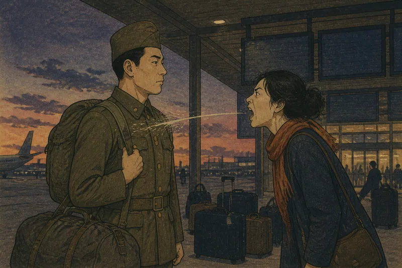 ベトナム帰還兵に唾を吐きかけた伝説のイメージ挿絵