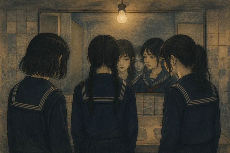トイレの鏡のイメージ挿絵