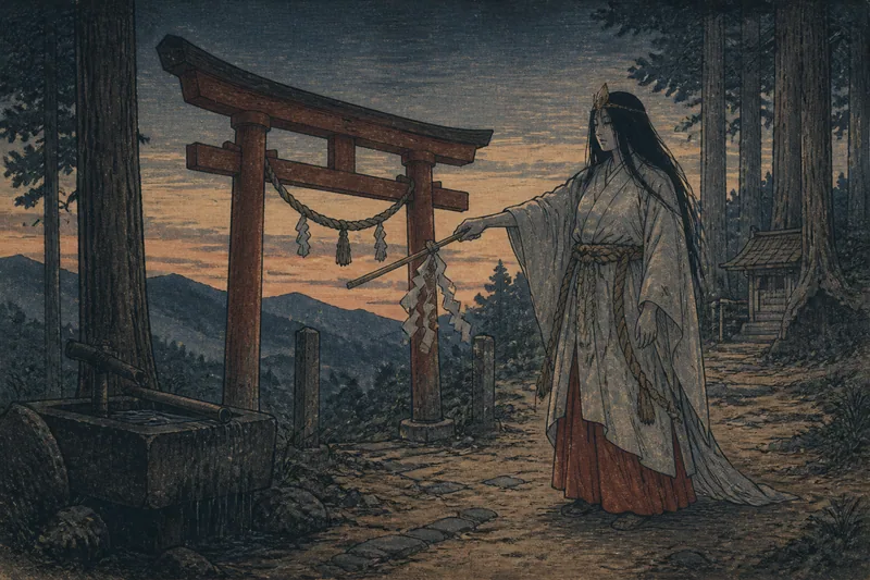 南会津の十二様の通り道の祟りのイメージ挿絵