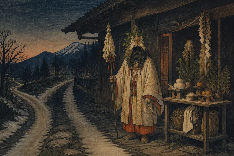 山北の年神の帰還日のイメージ挿絵