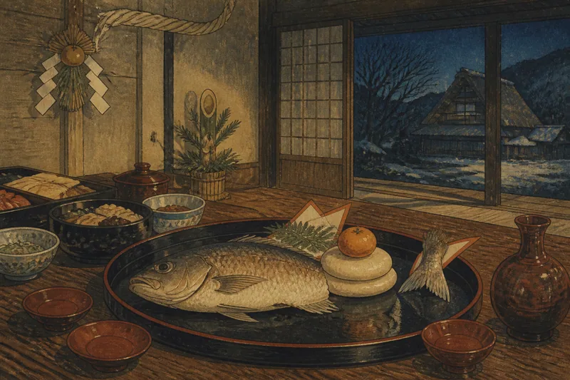 年取魚の尾のイメージ挿絵