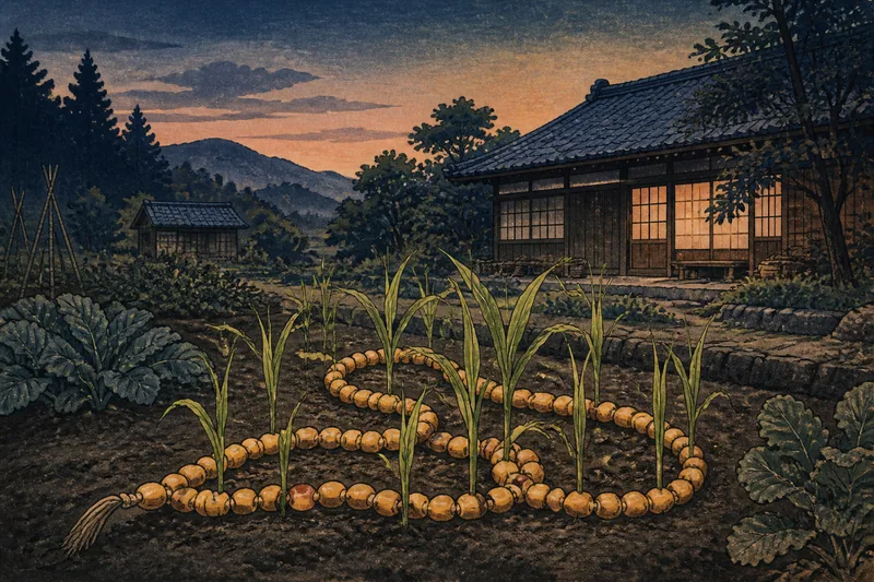 トウキビの数珠のイメージ挿絵
