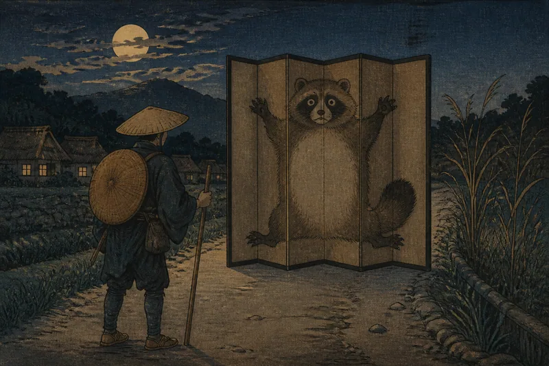衝立狸のイメージ挿絵