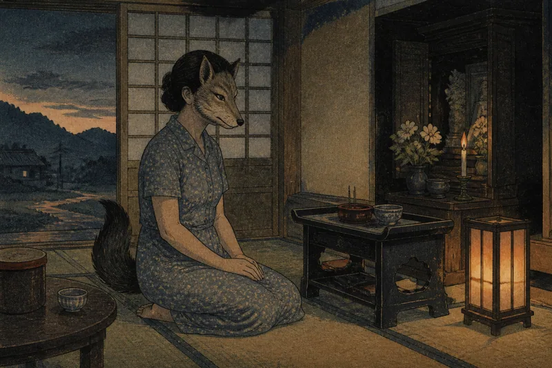 愛南の祈祷から医者へ移る憑き物のイメージ挿絵