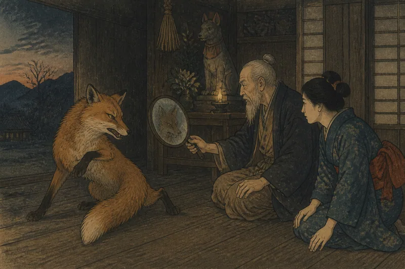 辰野の鏡とお犬様の憑き物落としのイメージ挿絵
