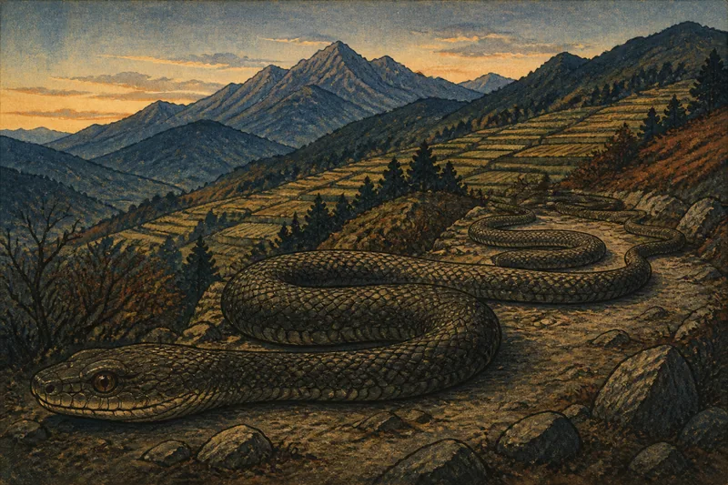 剣山の大蛇のイメージ挿絵