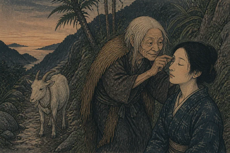 瀬戸内の山羊臭いウバの眉除けのイメージ挿絵