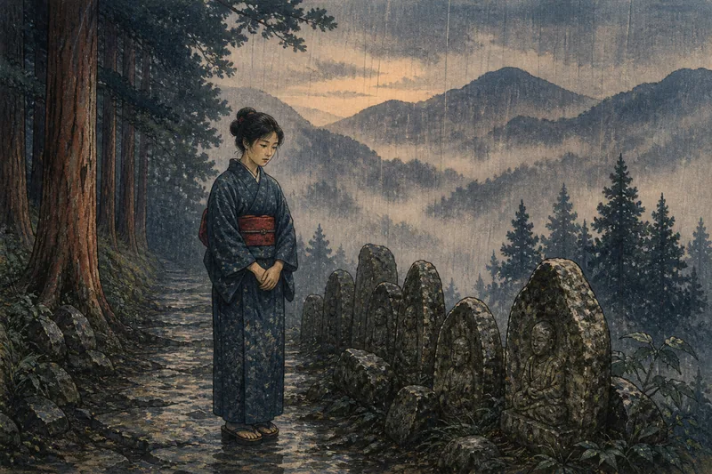 姥の涙雨のイメージ挿絵