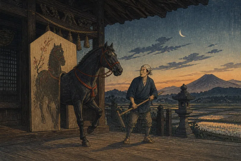 瑞穂の夜に抜け出す絵馬のイメージ挿絵