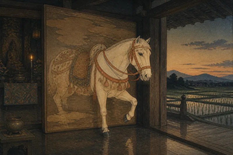 安居寺の馬のイメージ挿絵